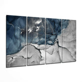 Marble 4 Pieces Mega Glass Wall Art (59"x36") | Insigne Art Design.